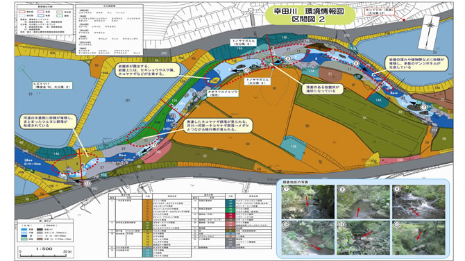 幸田川　河川環境情報図